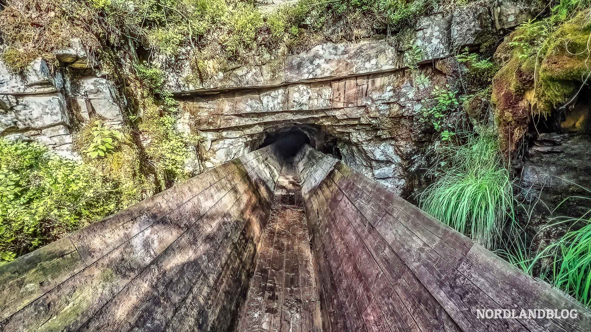 Tunnel Wegstrecke Wanderung Tommerrenna Norwegen Vennesla