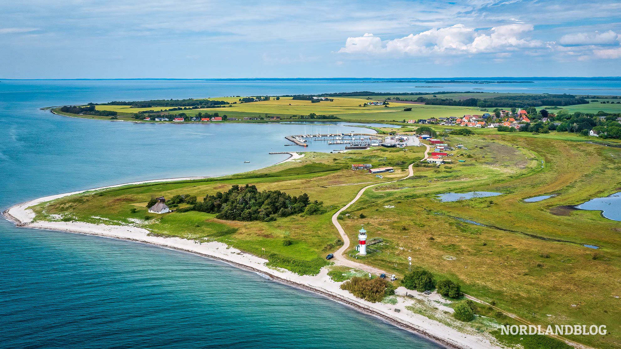Luftbild Insel Aaro Daenemark