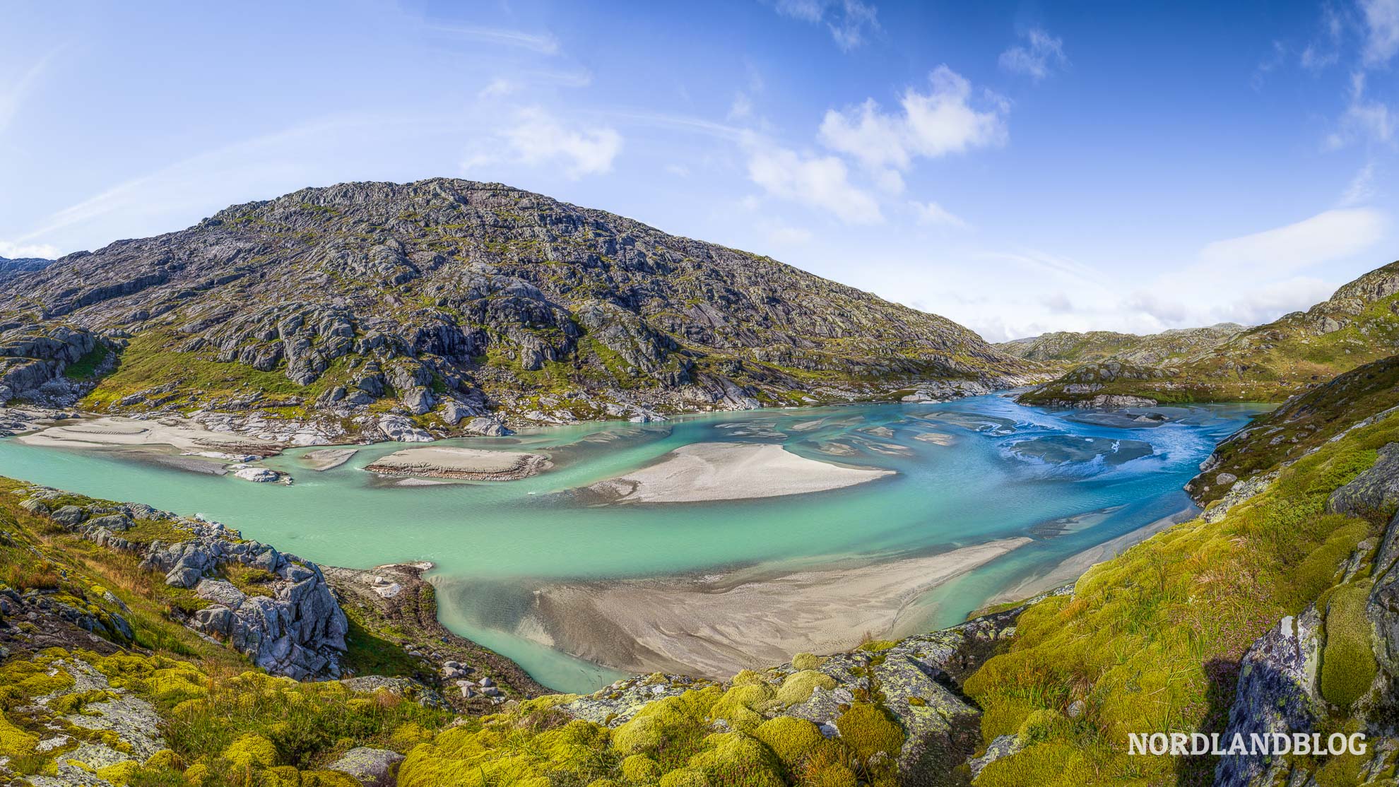 Abfluss Bladalen Folgefonna Gletscher