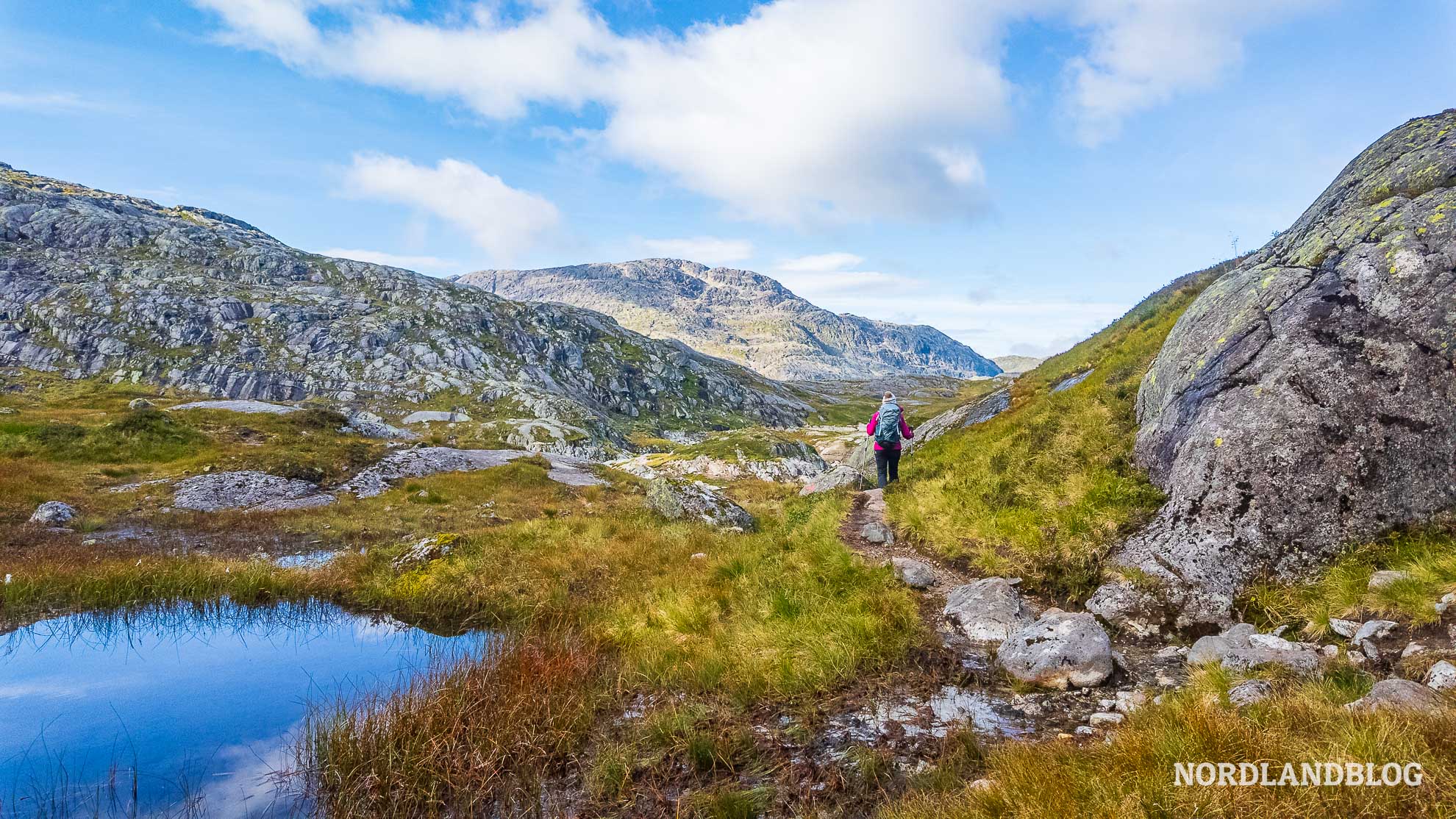 Berg-und-Tal-Svelgabreen-Wanderung-Gletscher