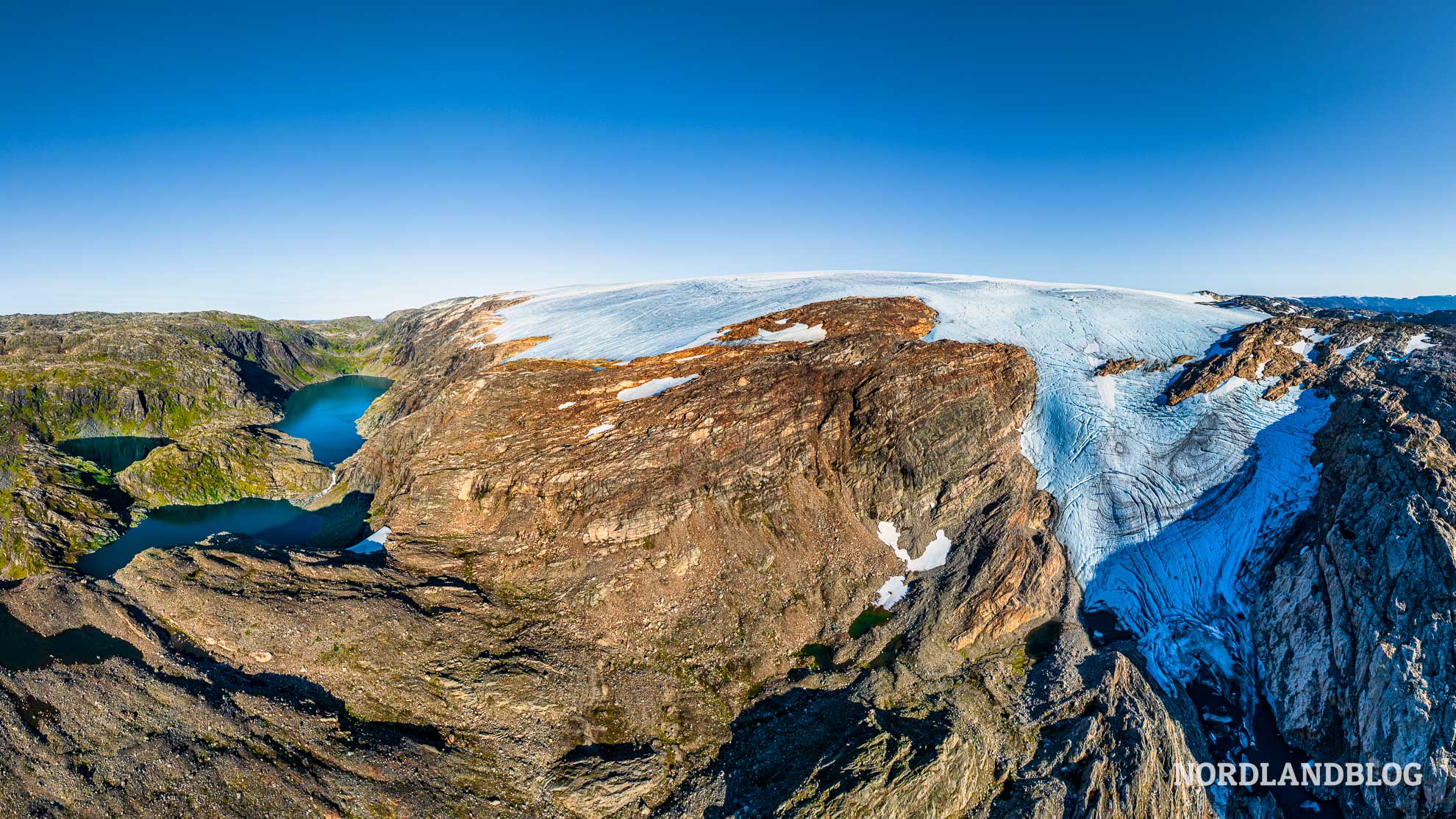 Panorama Folgefonna Gletscherstrasse Hardangerfjord