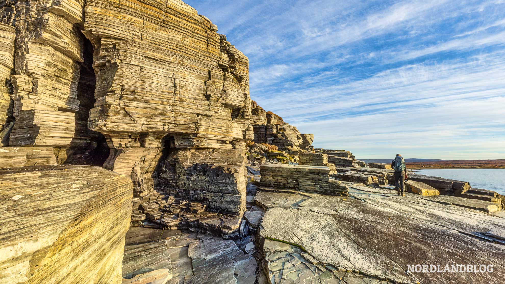 Felsen Irrgarten Conny Simaskaret Kjaes Finnmark Porsanger Norwegen