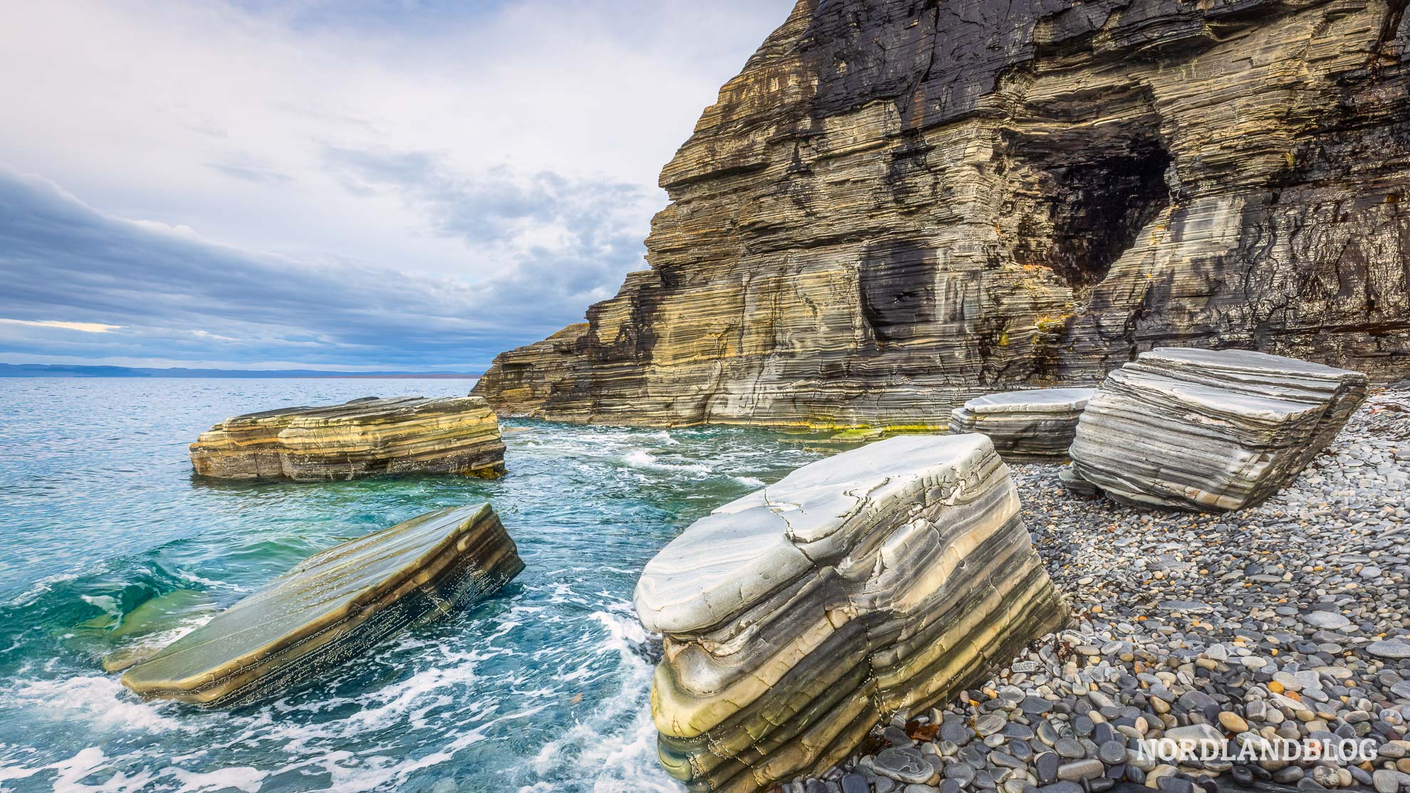Strand Simaskaret Finnmark Porsanger Norwegen