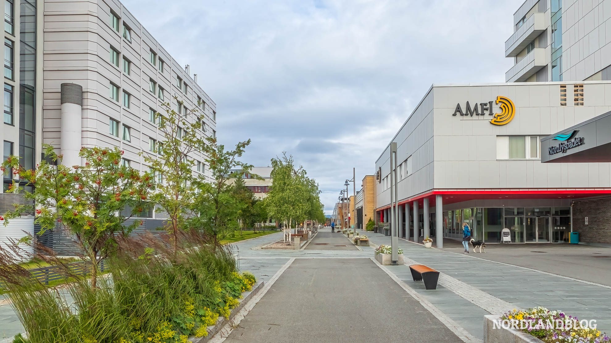 Ansicht Zentrum Alta Finnmark Nordnorwegen