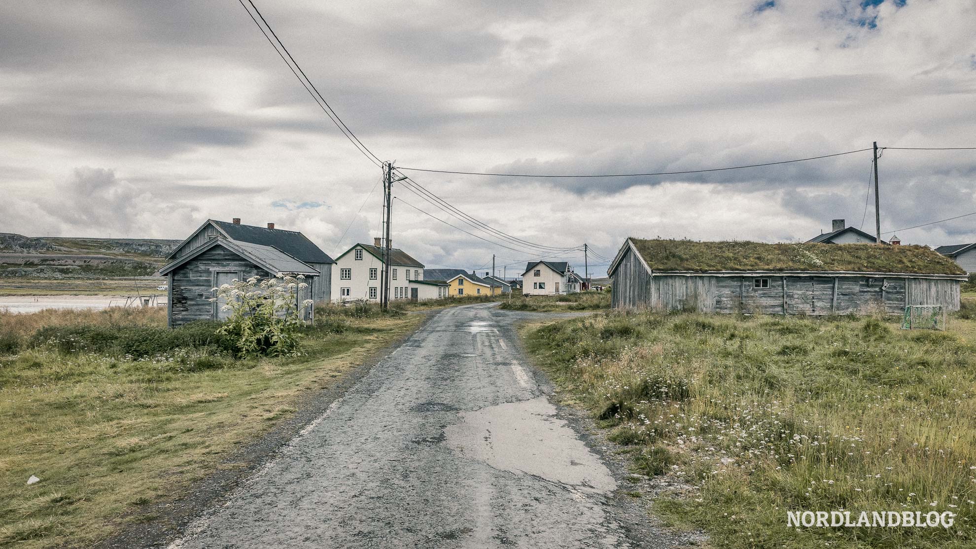 History Dorfstrasse Hamningberg Finnmark Norwegen