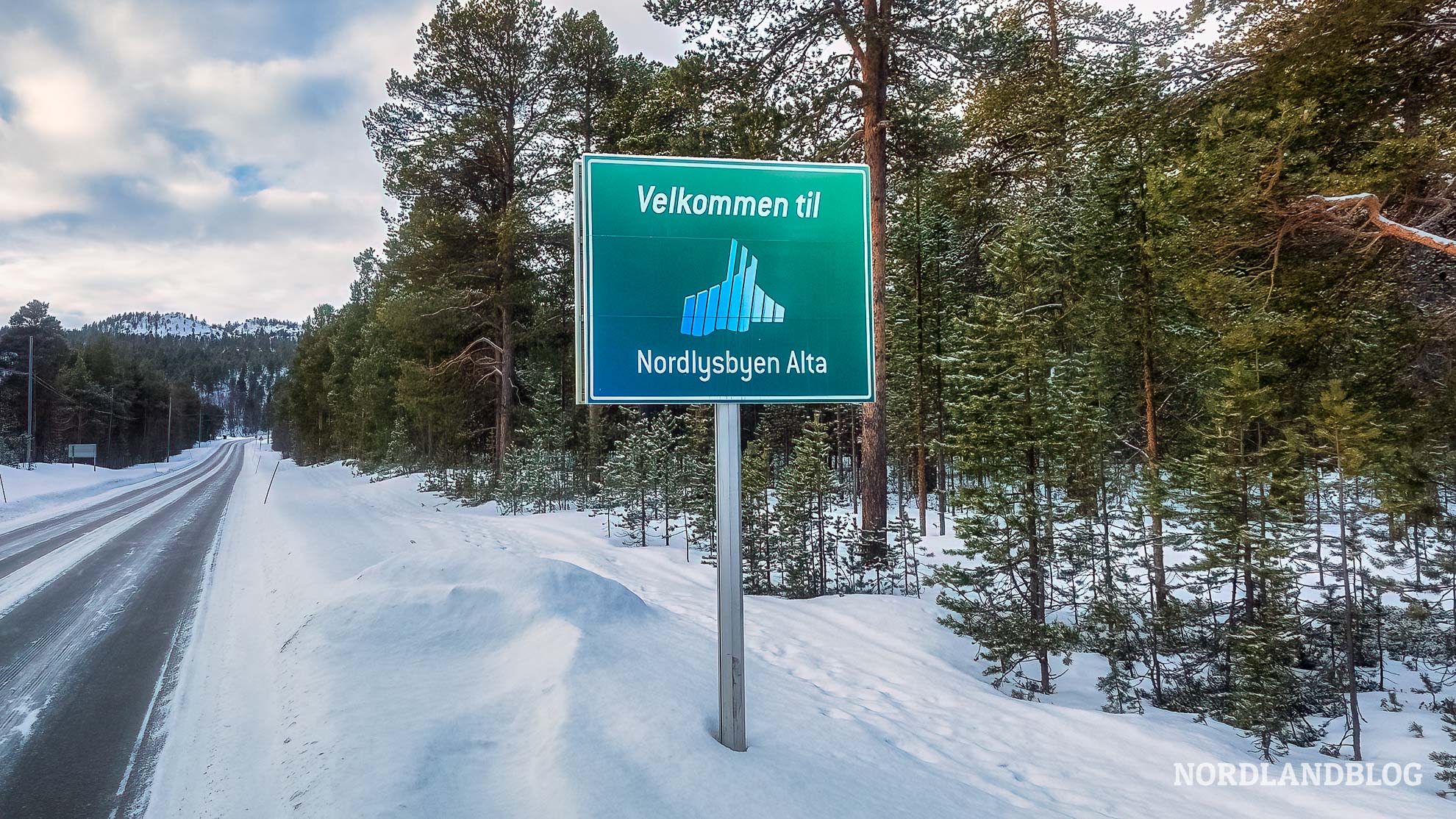 Nordlichtstadt Alta in der Finnmark in Nordnorwegen