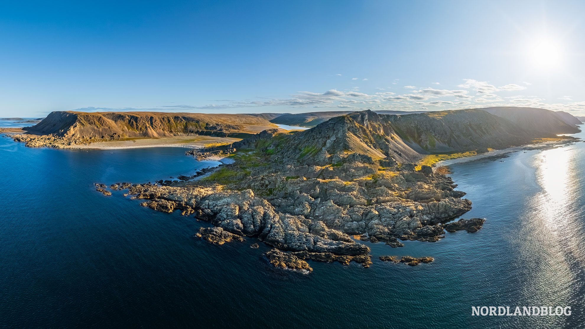 Wanderung Bucht Syltevika Hamningberg Finnmark Norwegen