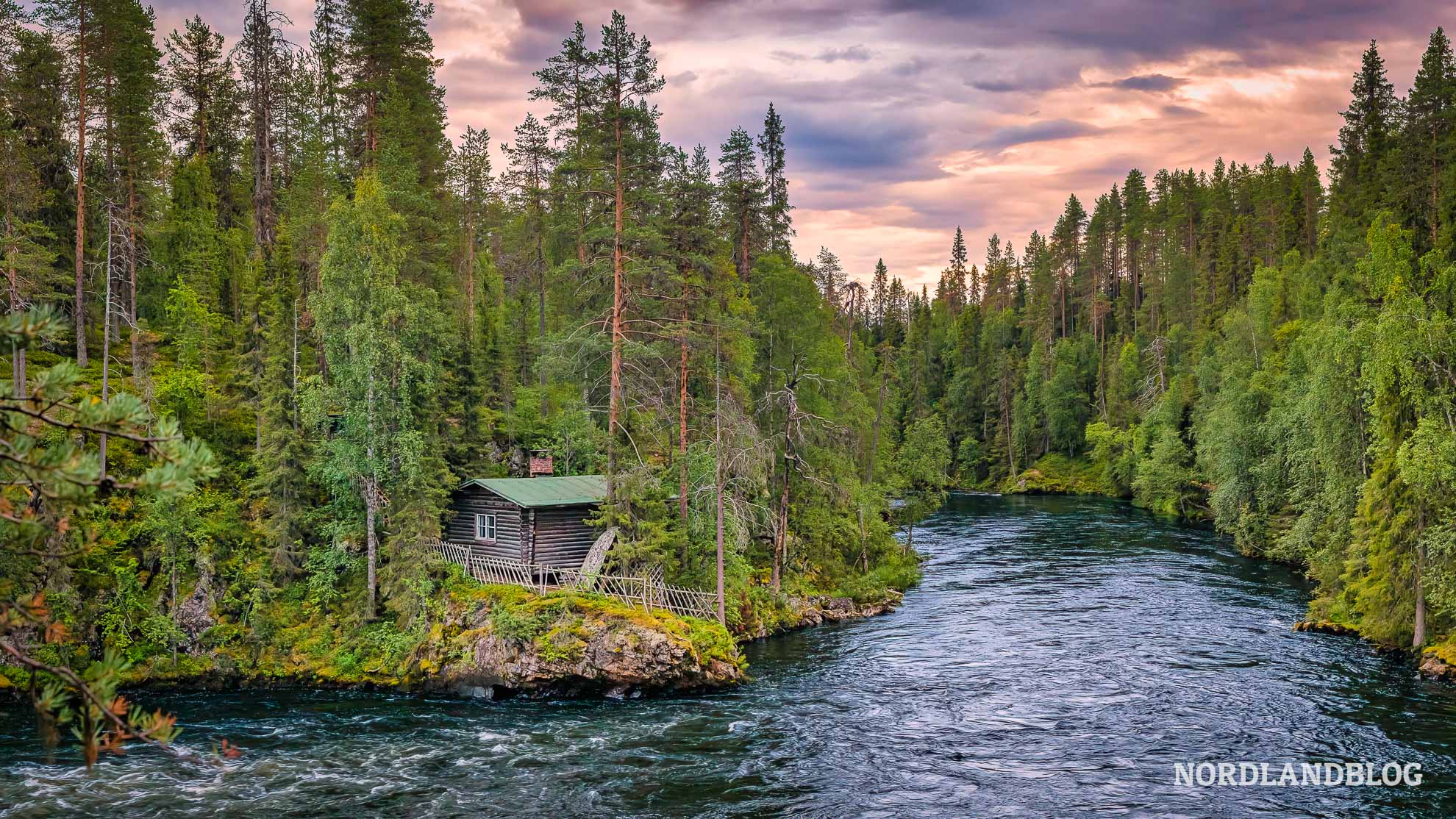 Abendstimmung Wanderung Kleine Bärenrunde Finnland
