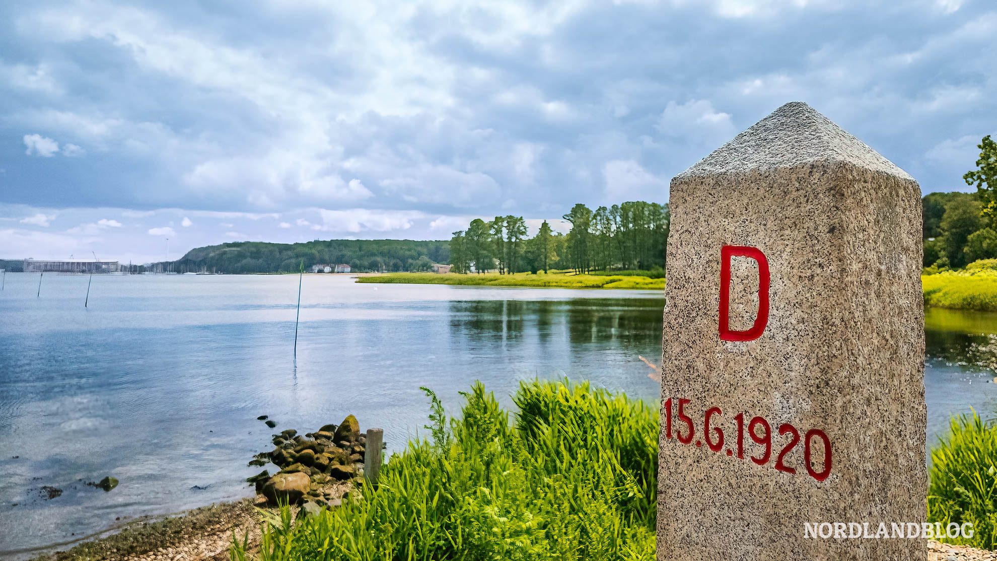 Grenzstein-Wohnmobilreise-Sueddaenemark