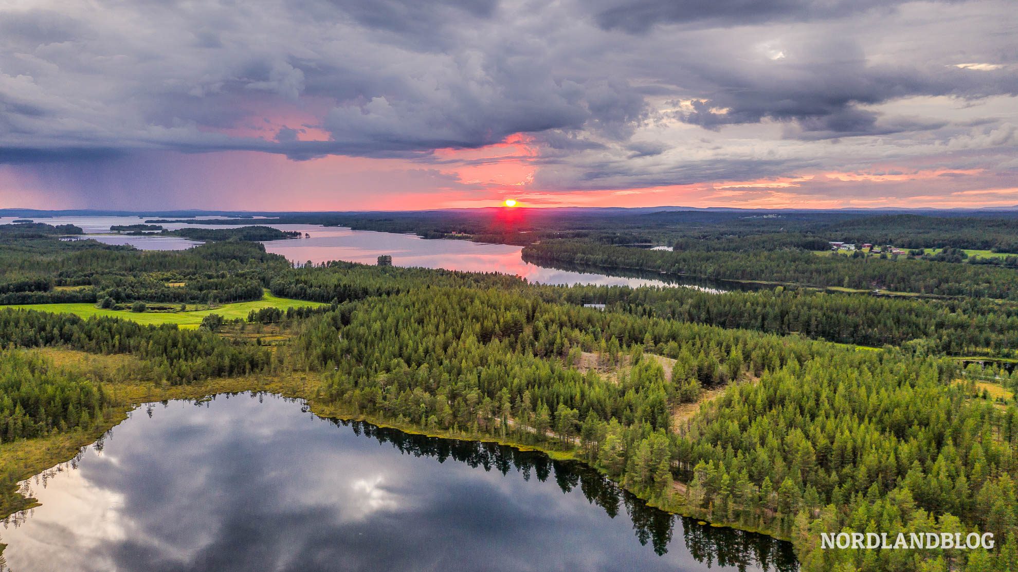 Landschaft in Finnisch Lappland unweit vom Oulanka Nationalpark