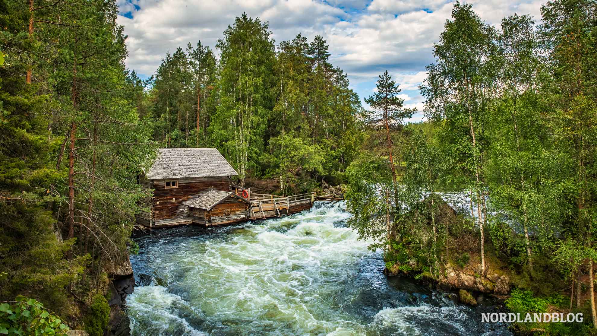 Wassermühle Myllykoski Kleine Bärenrunde Finnland