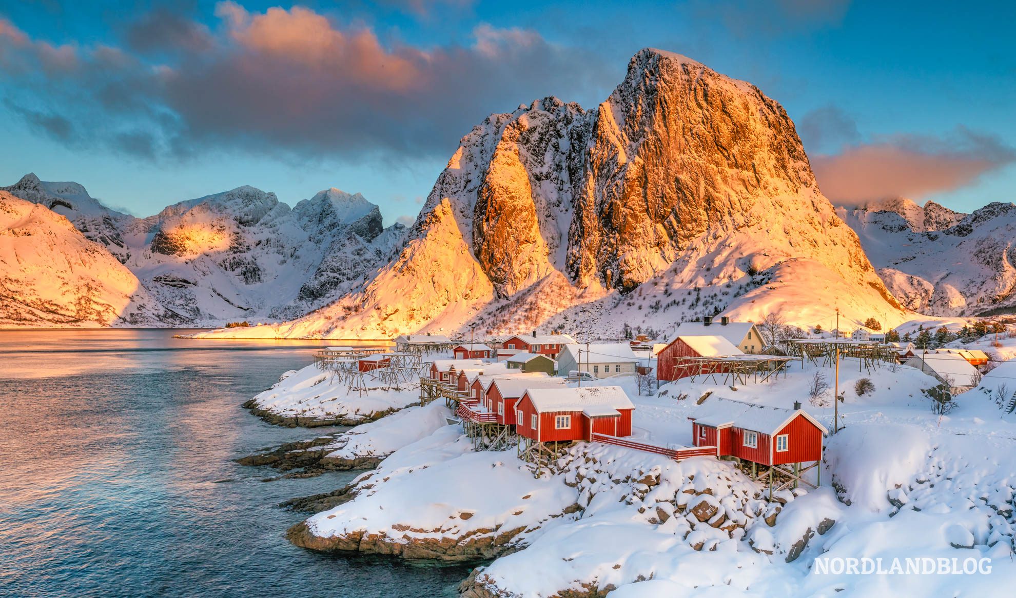 Lofoten Hamnoy Winterziele Skandinavien Norwegen