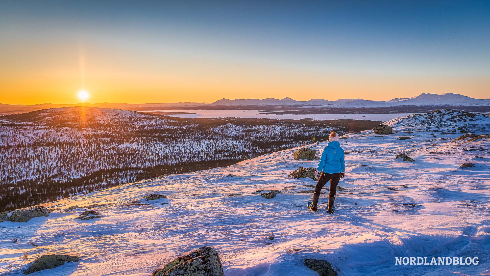 Schneeschuhwanderung in der Femundsmarka- Winterziele in Skandinavien mit Wohnmobil