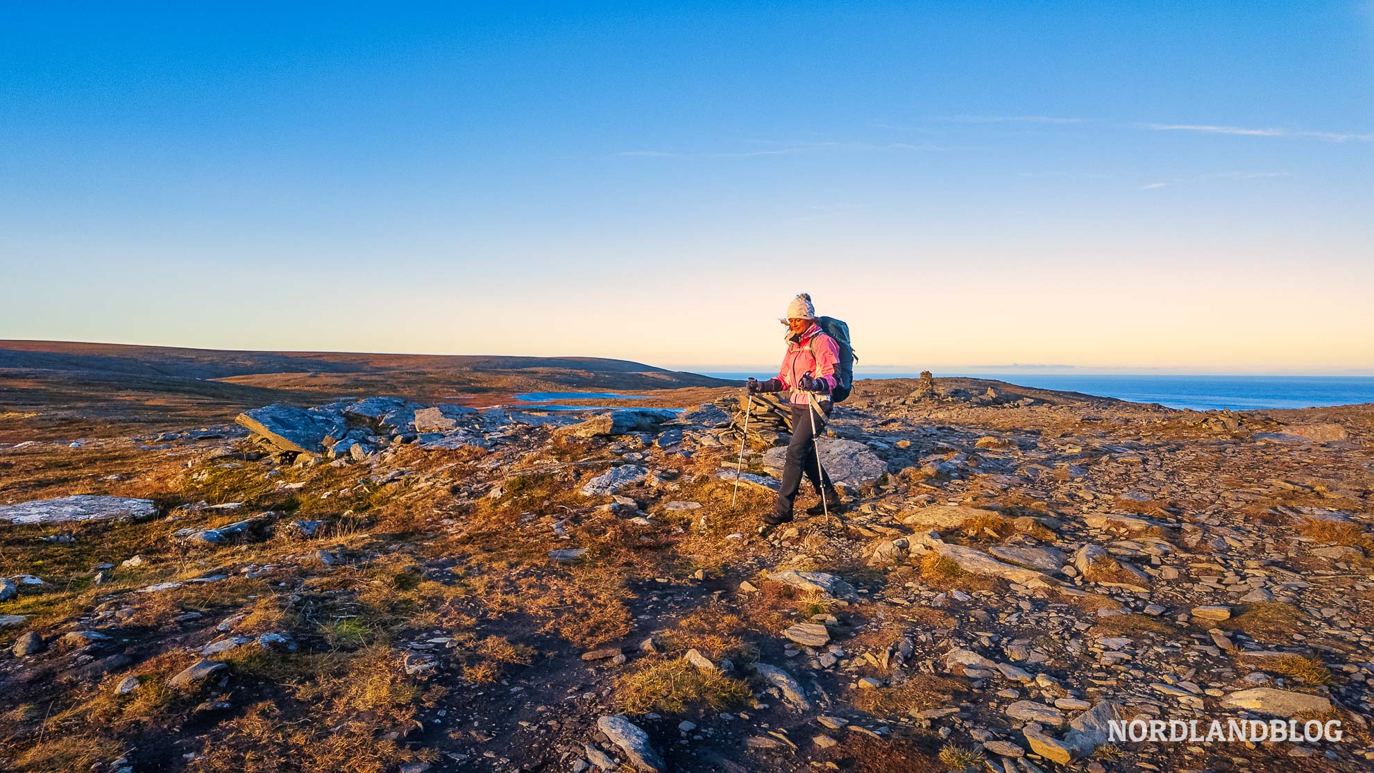 Wanderung zum echten Nordkapp in Norwegen