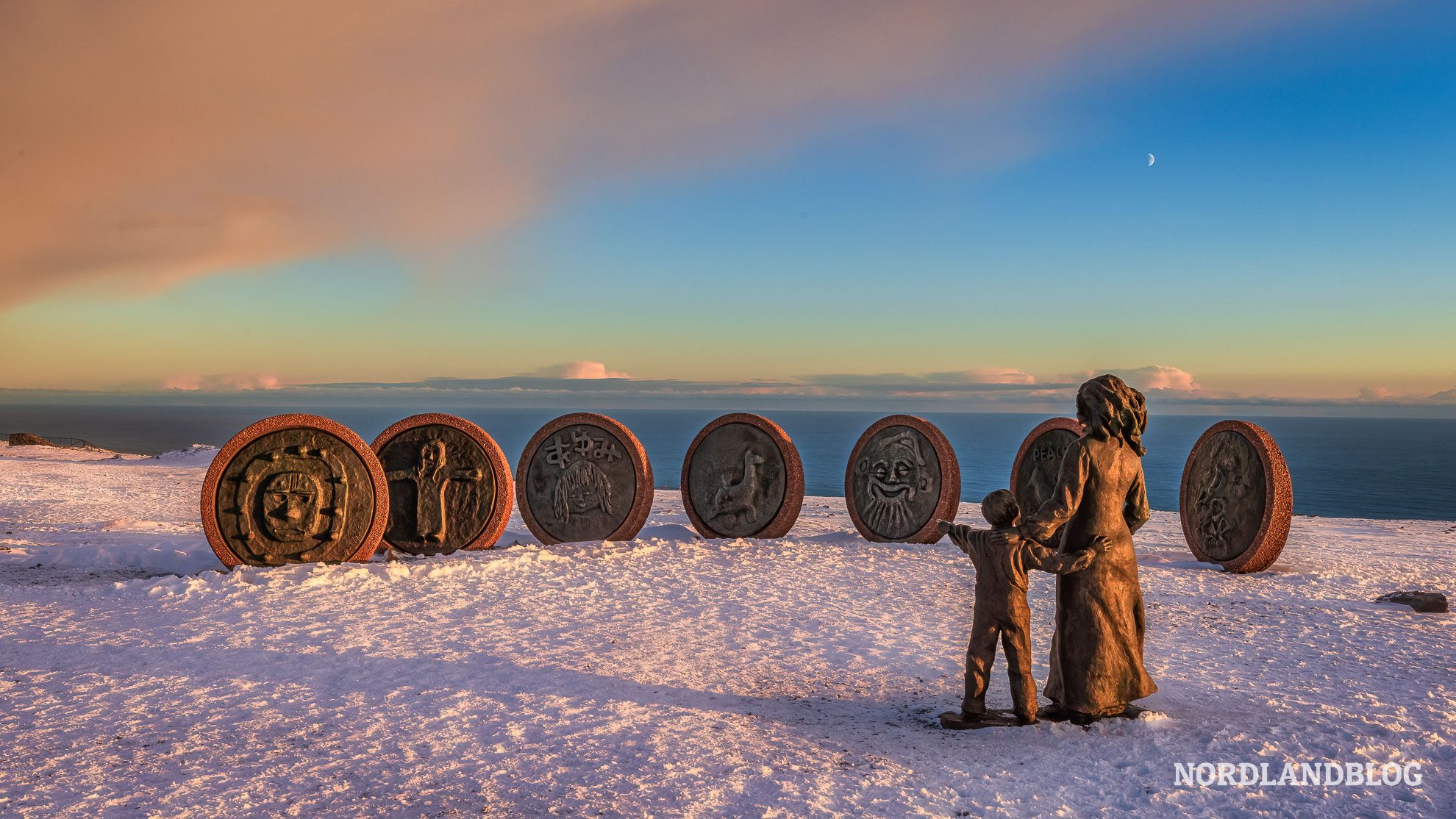 Denkmal Kinder der Erde, Highlights Nordkap Norwegen