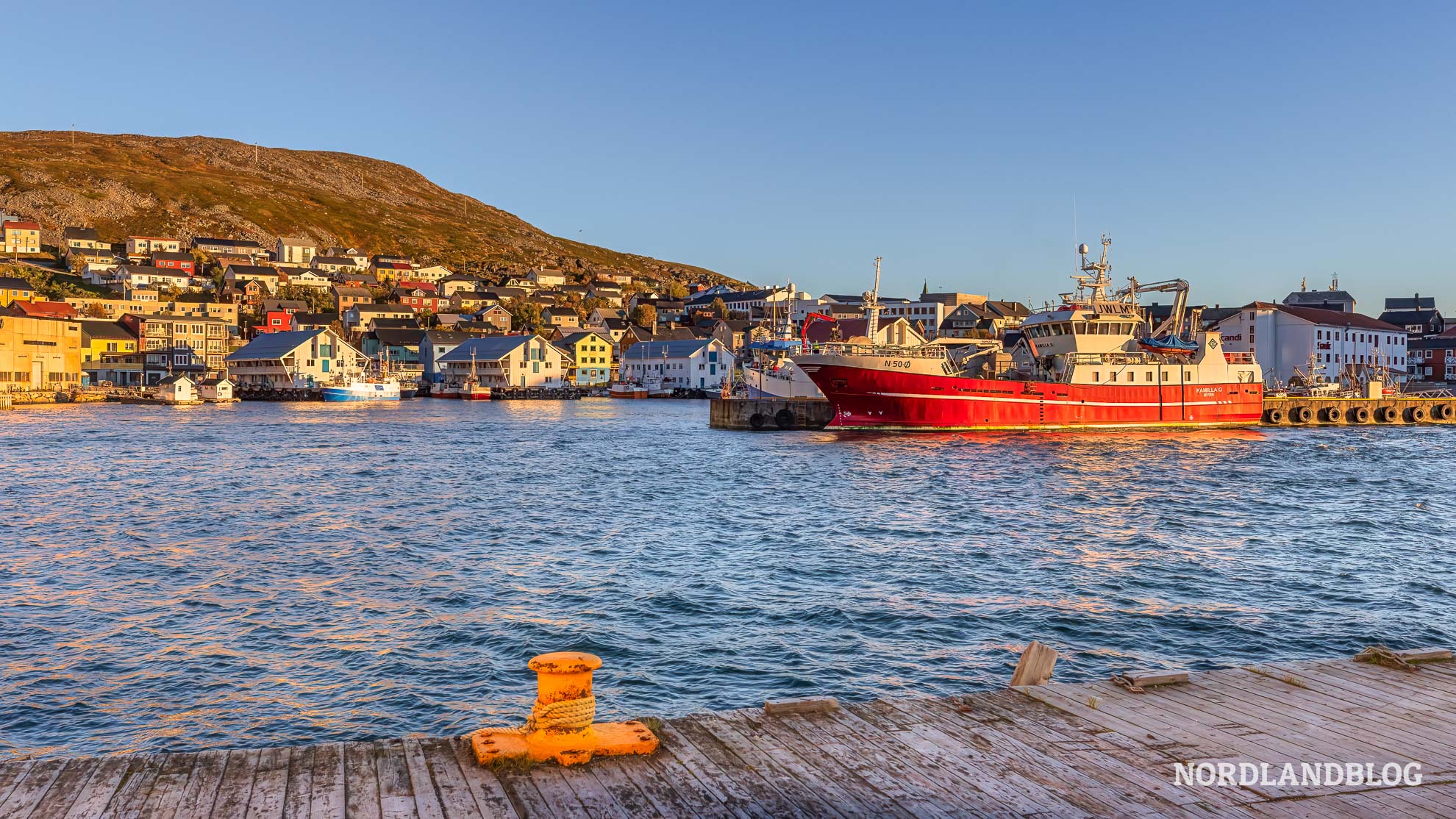 Hafen Honningsvag Highlights Nordkap Norwegen