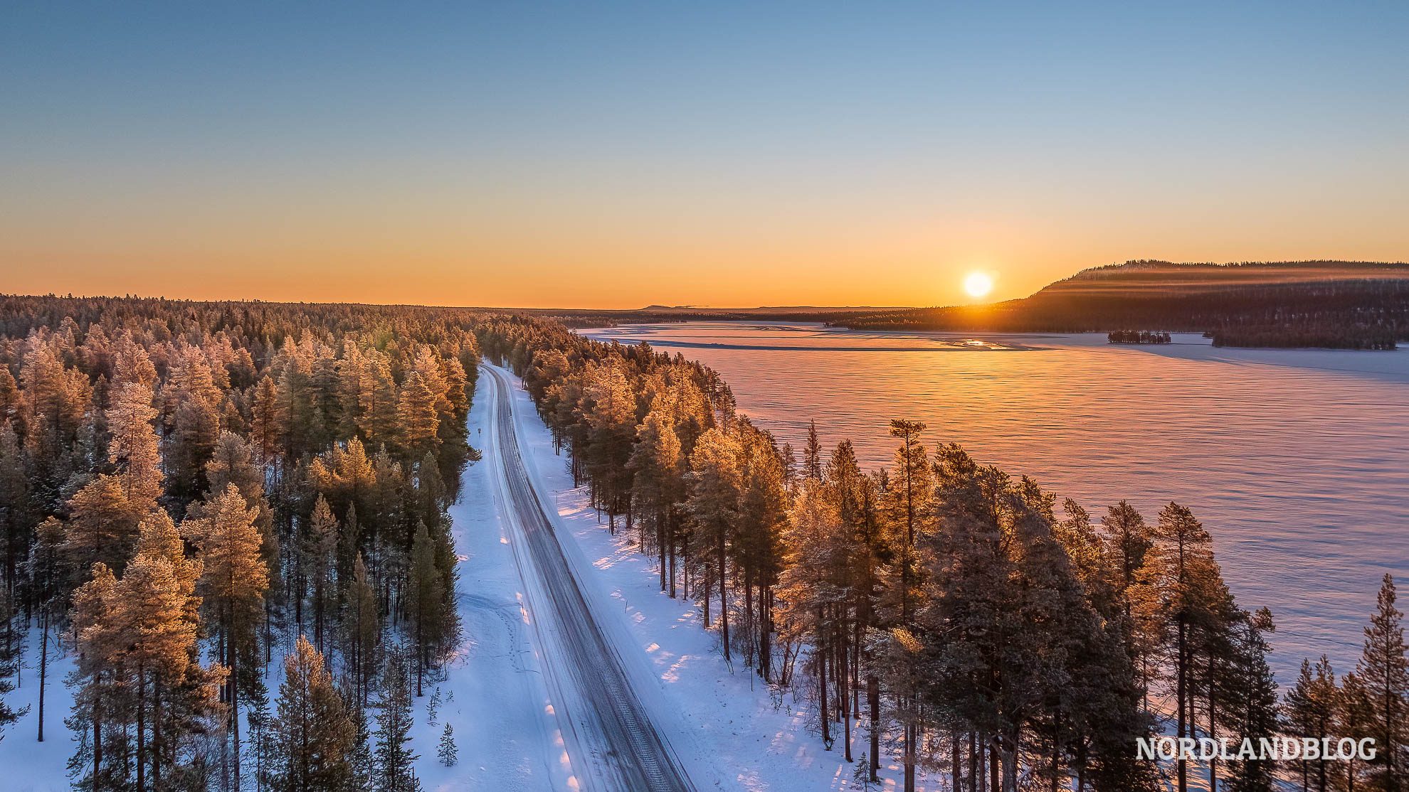 Morgenstimmung in der Femundsmarka in Norwegen