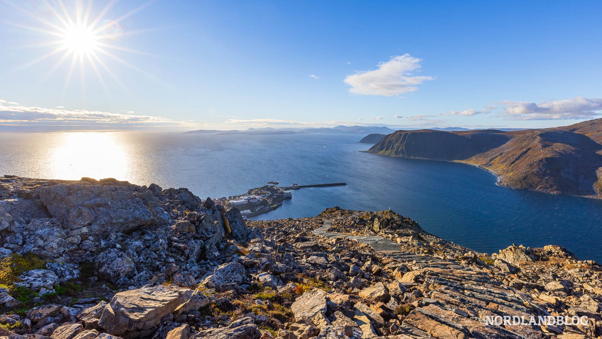 Panorama Nordkapptrappa Mageroya Highlights Nordkap Norwegen