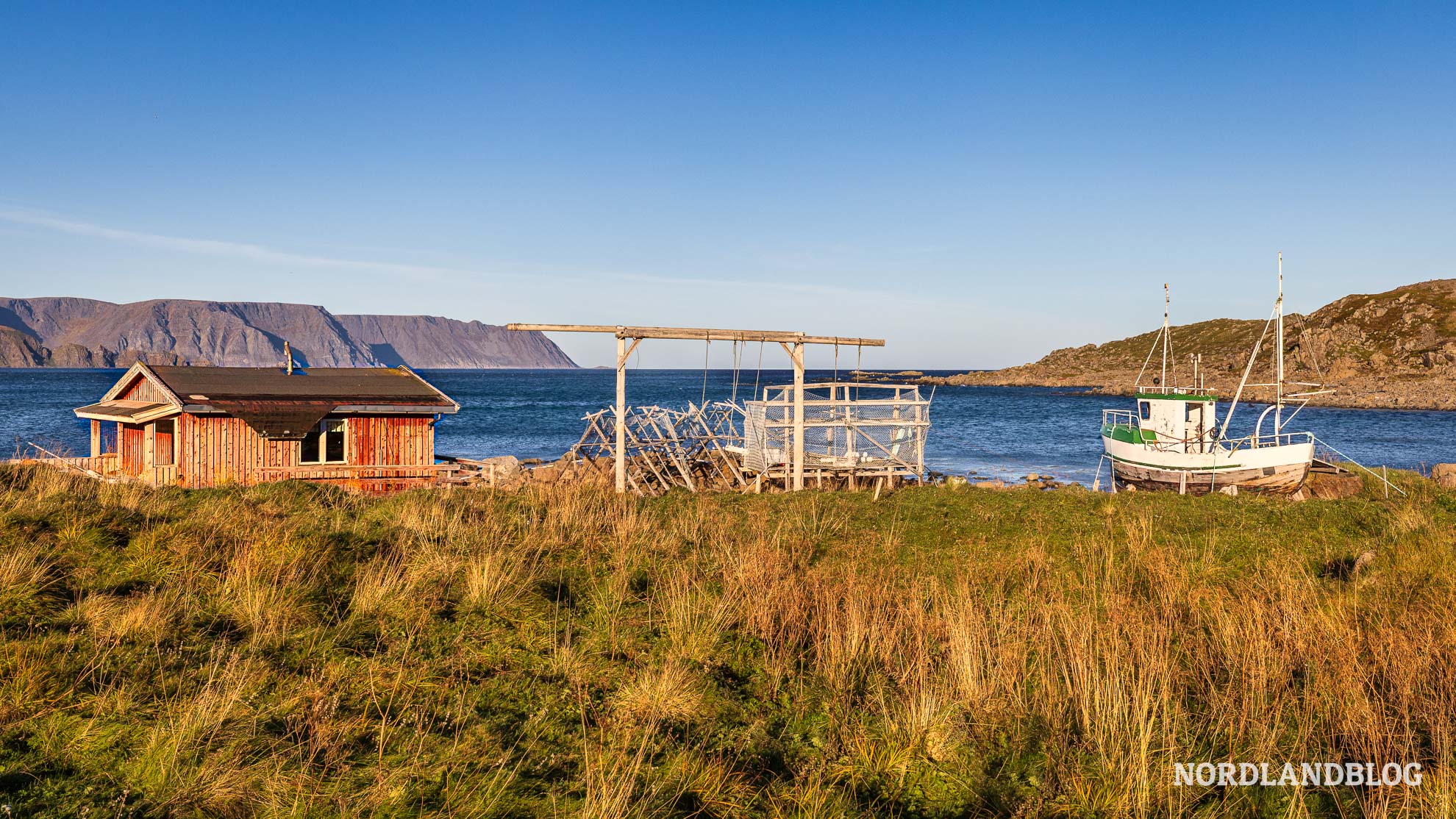 Wanderung Falkberg Bucht Valan Highlights Nordkap Norwegen