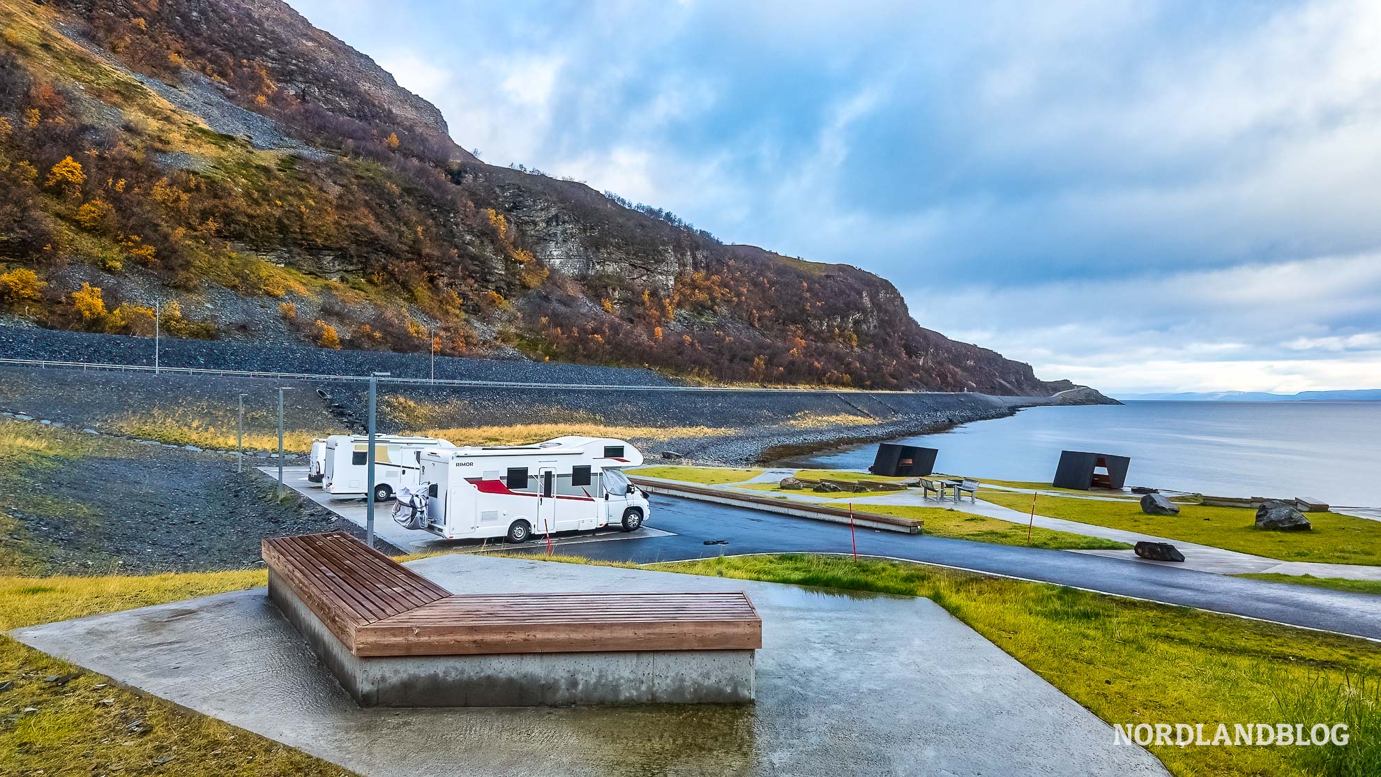 Wohnmobil Stellplatz Nordkap Norwegen