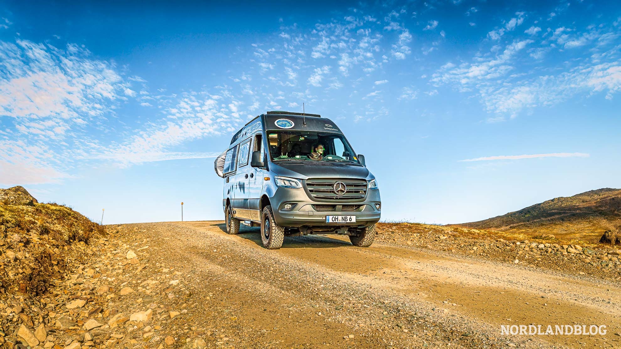 Kastenwagen Abfahrt Tronfjellet Norwegen