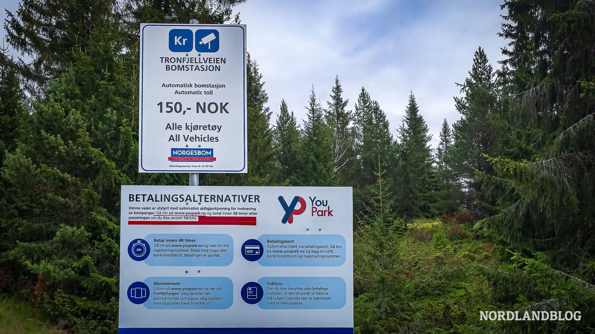 Mautstation Tronfjellet Norwegen