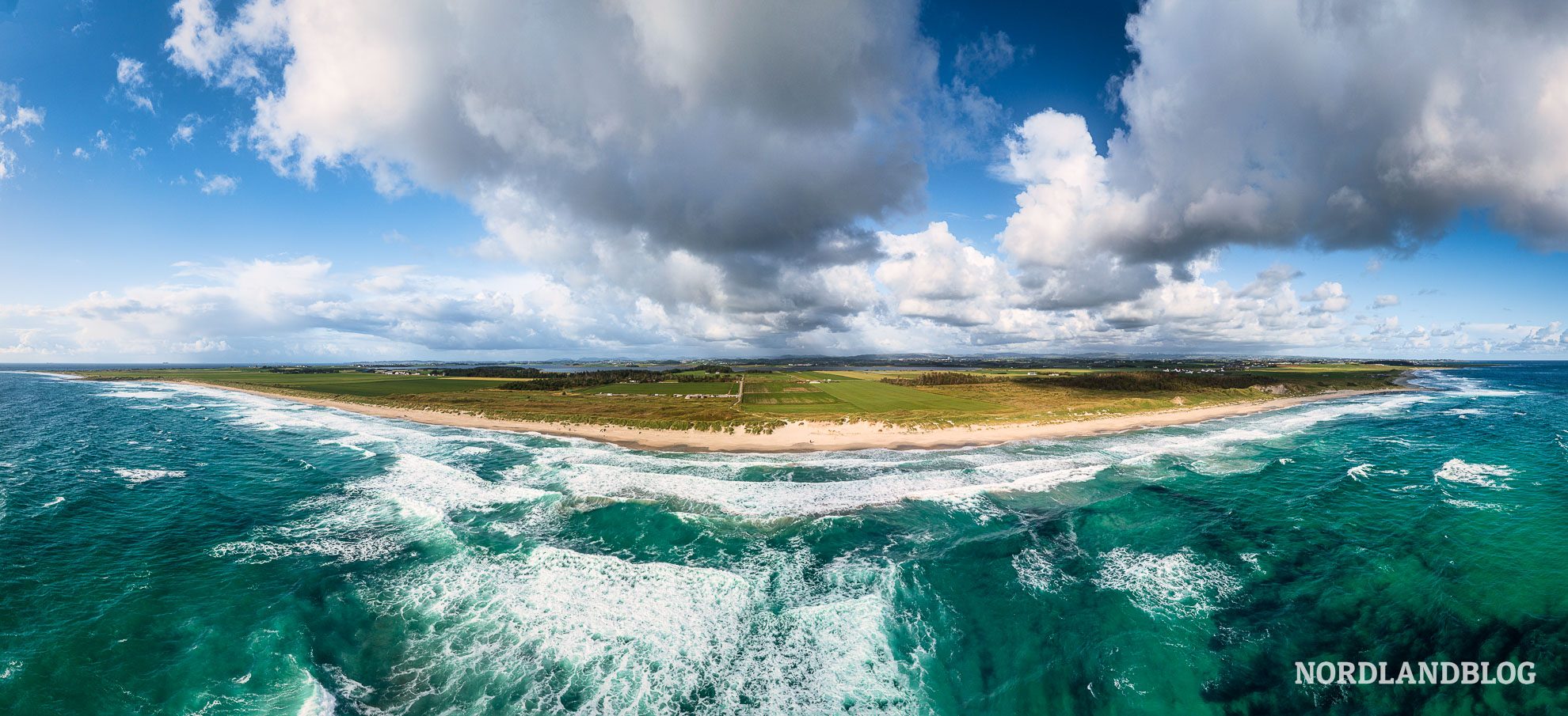 Panorama Jaeren Strand Nordsjoevegen Nordseestrasse Nordsee Norwegen