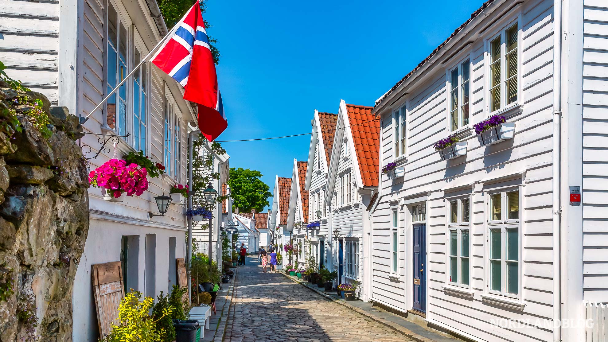 Altstadt Stavanger Nordseestrasse Norwegen Suednorwegen