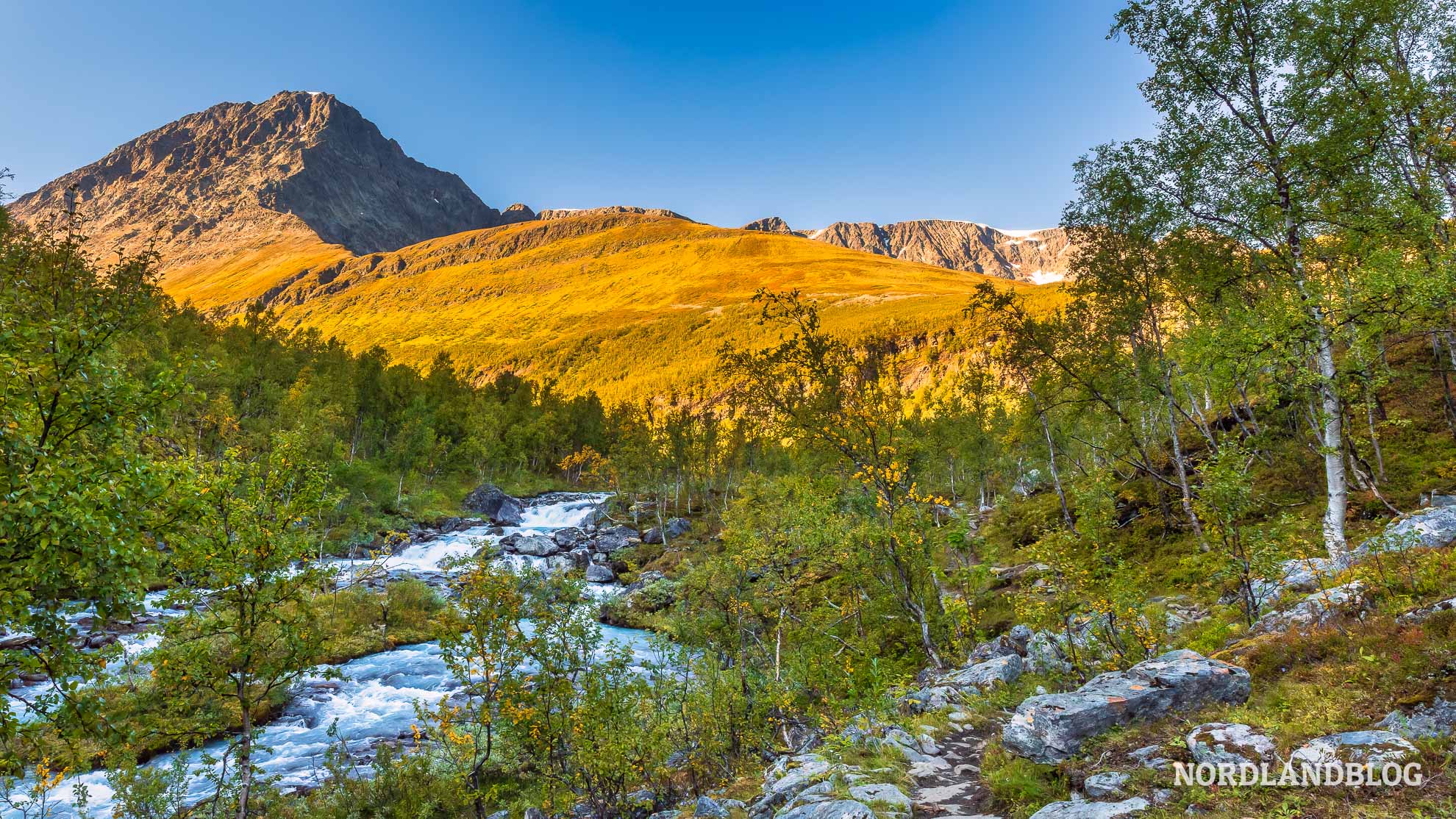 Steindalen Wanderung Lyngenalpen Norwegen Steindalsbreen