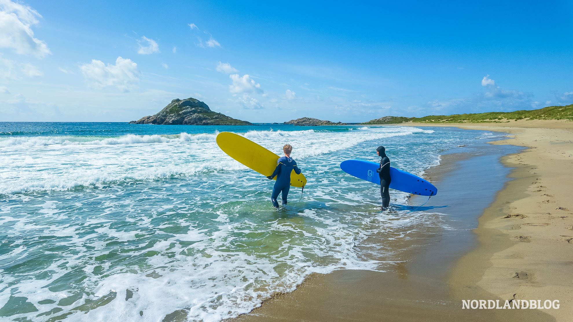 Surfer Strand Vanse Lista Suednorwegen Nordseeroute
