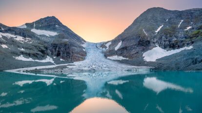 Titelbild Lyngenalpen Norwegen Steindalsbreen