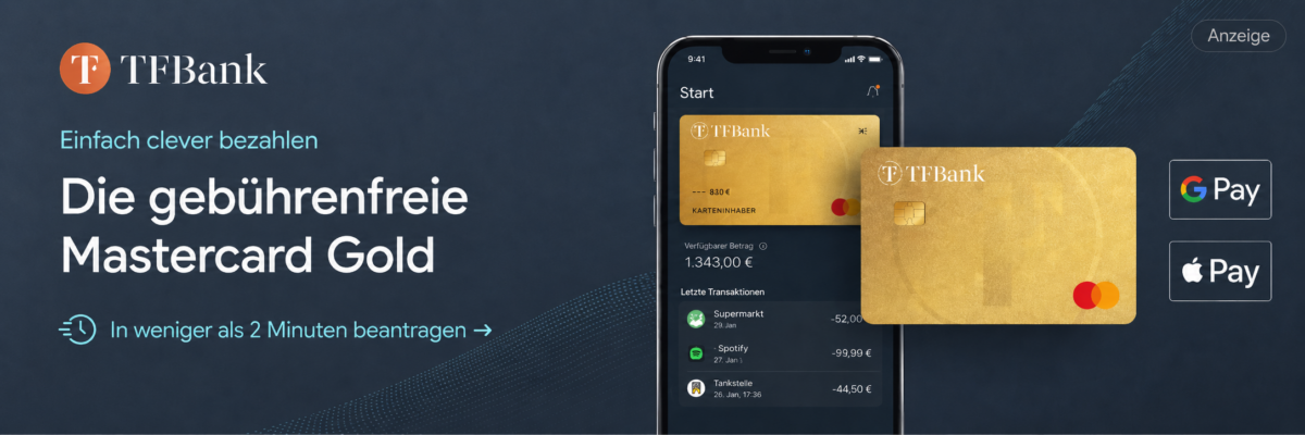 TF Bank - kostenlose Kreditkarte