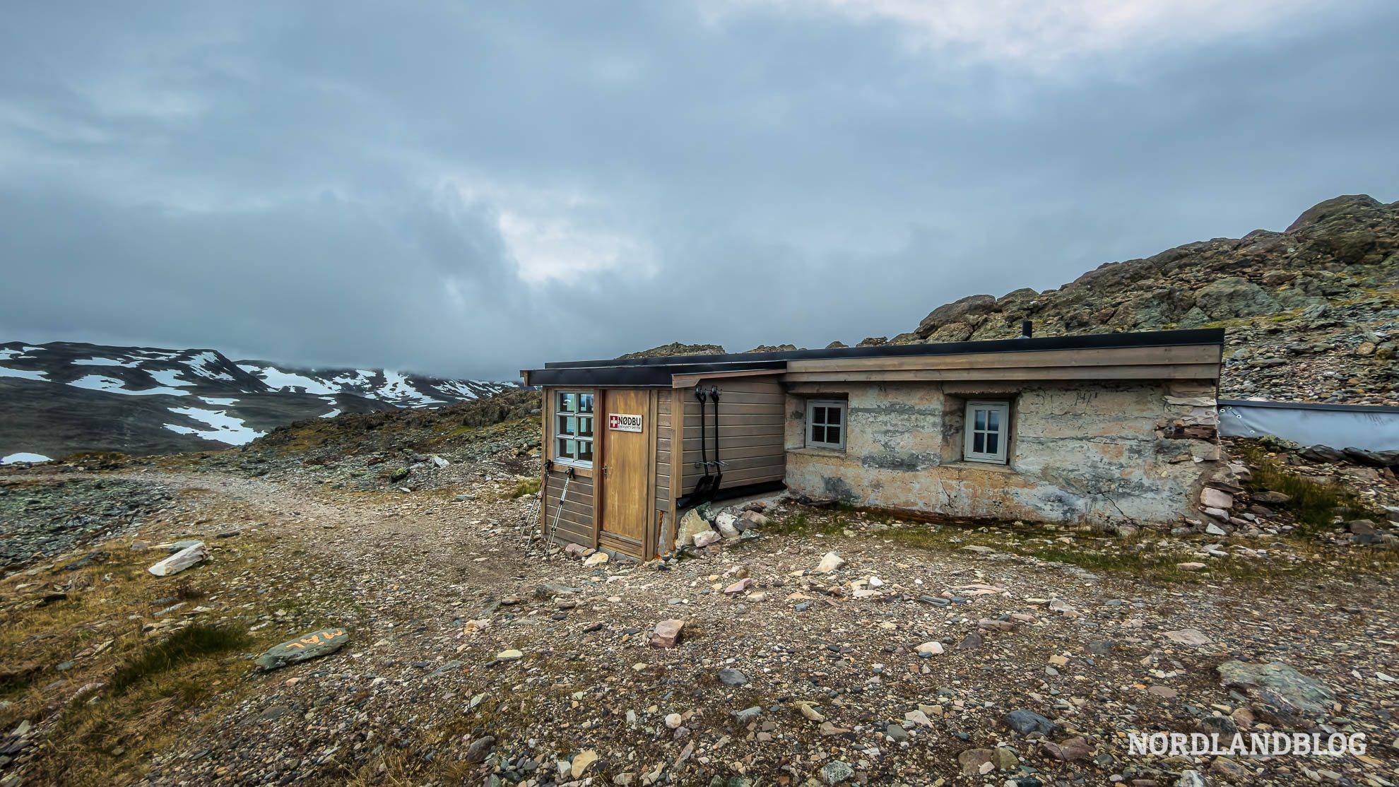 Nothuette Haldde Haldetoppen Nordlichtobservatorium Alta Norwegen Finnmark