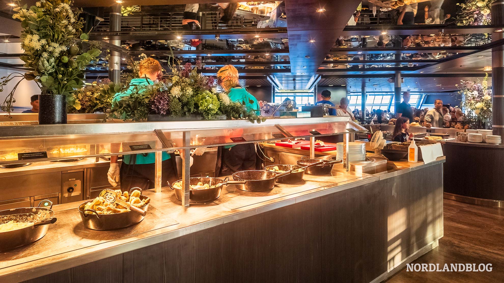 Abendessen an Bord der Nordic Pearl Fähre Kopenhagen Oslo