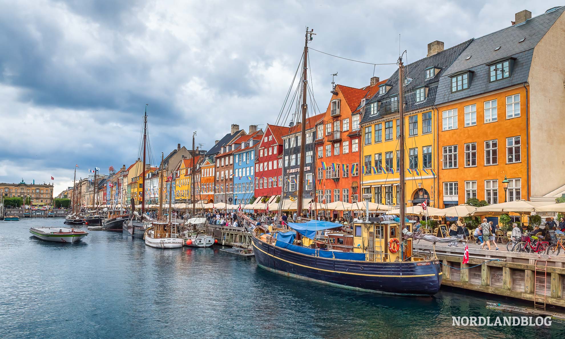 Nyhavn Skyline Copenhagen Rezension Buchbesprechung Zu Fuss durch Kopenhagen