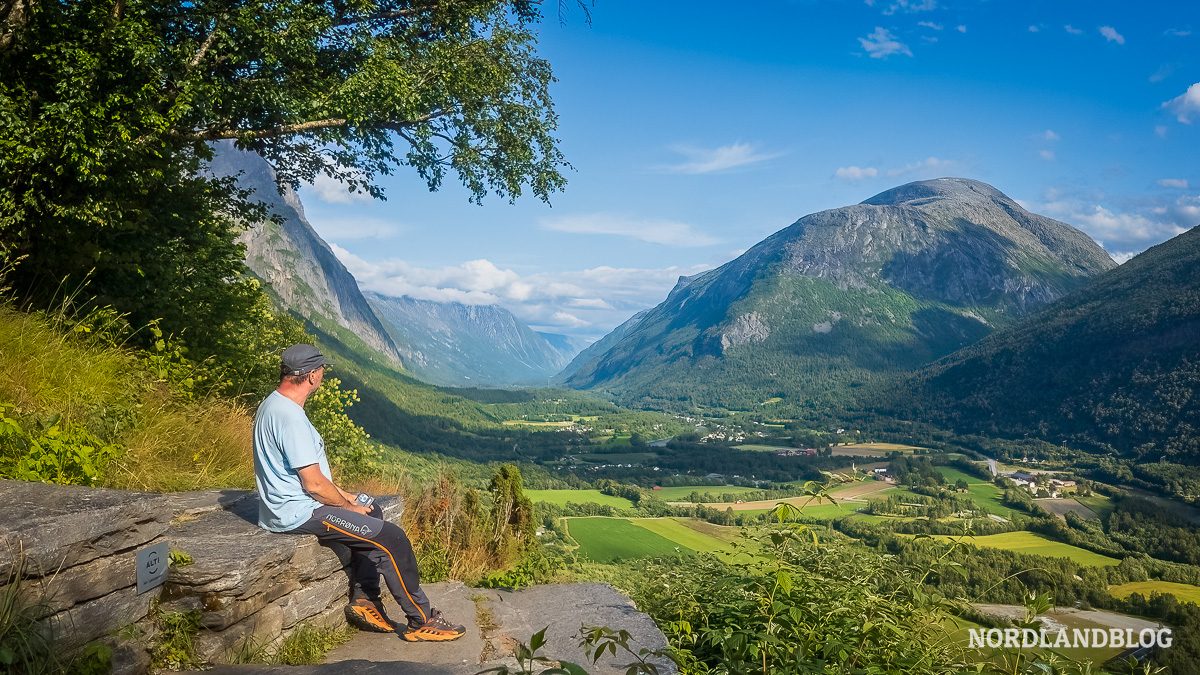 Pausenplatz auf der Vinnutrappa in Sunndalen Norwegen