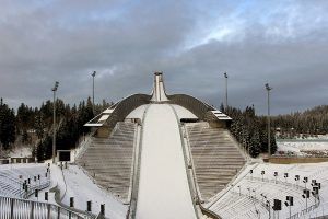 Dieses Photo zeigt die Schanze Holmenkollen unweit vom Hotel entfernt.