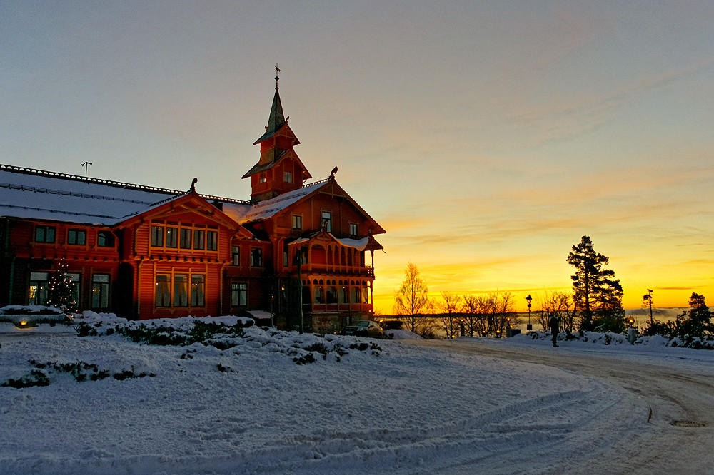 Bild vom Berghotel nahe der Schanze Holmenkollen.