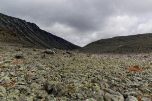 Bild vom Geröll in Nahaufnahme , eine sehr anstrengende Tour und nur für richtige Outdoor Fans zu empfehlen