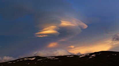 fantastisches Wolkenspiel im Jotunheimen, Norwegen