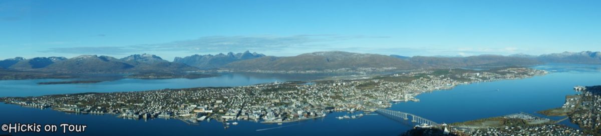Blick auf die Stadt Tromsø im Norden von Norwegen.