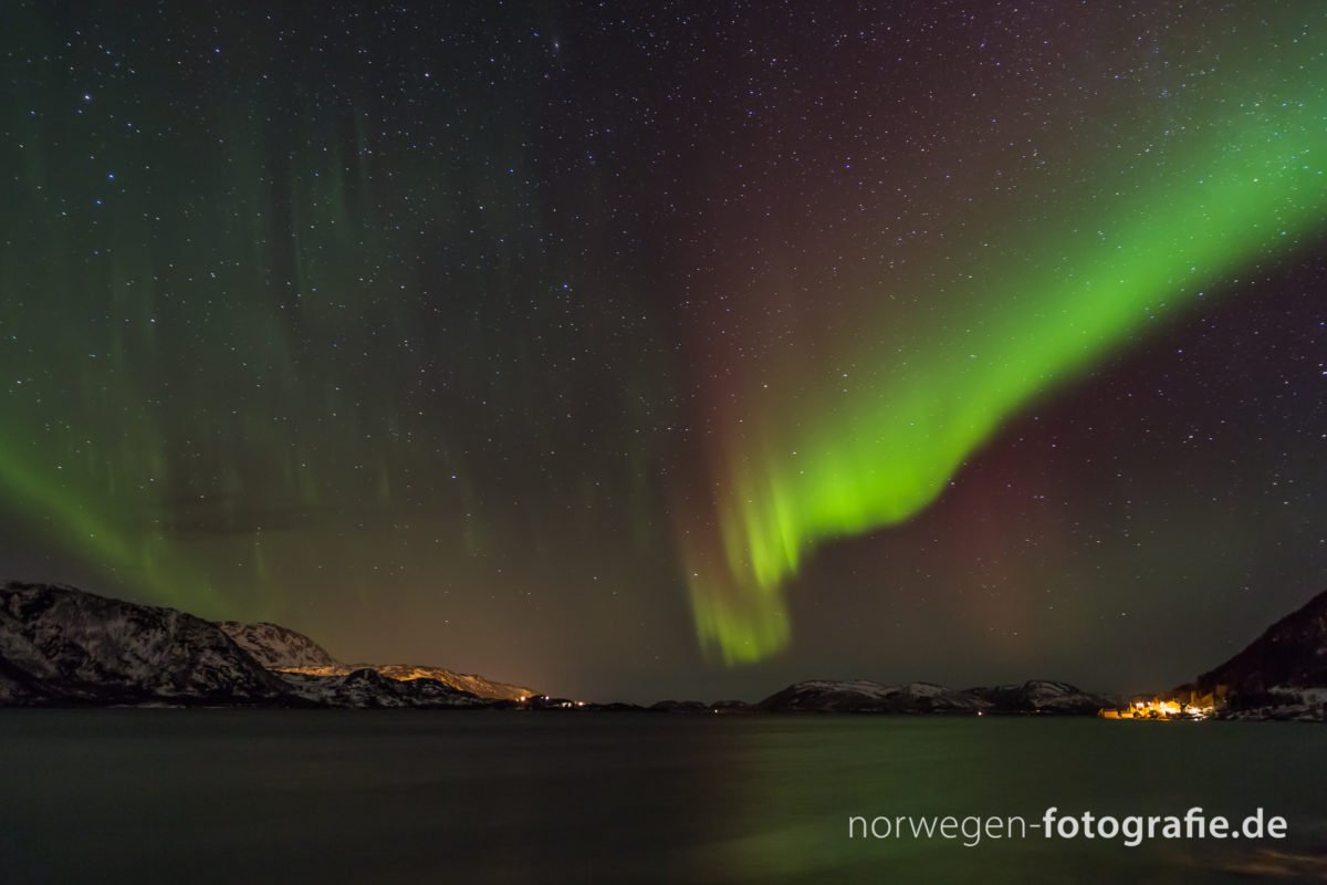 Foto von Polarlichtern im Norden von Norwegen