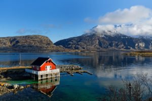 Foto im Mai von der Helgelandsküste in Norwegen
