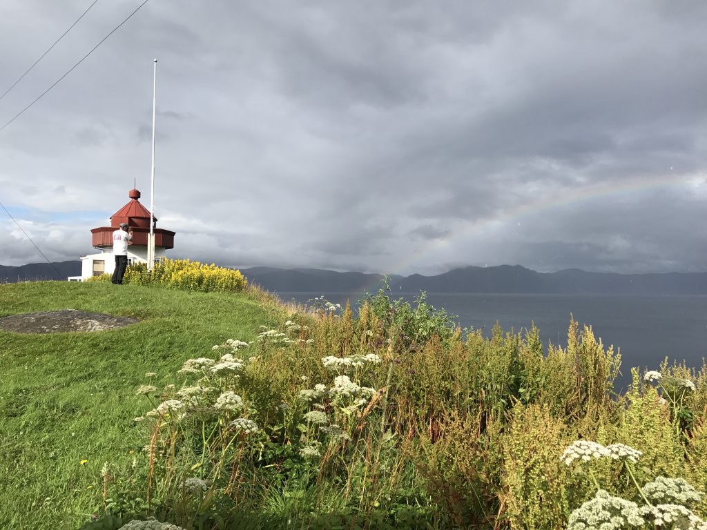 Bild mit dem Leuchtturm Skongenes Fyr Bild mit dem Leuchtturm Skongenes Fyr