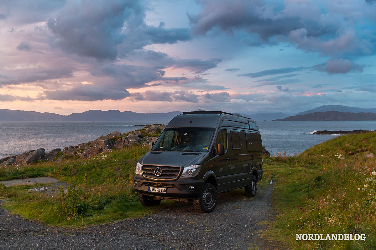 Bild von Morten - unserem CS Reisemobile Van am Meer in Norwegen