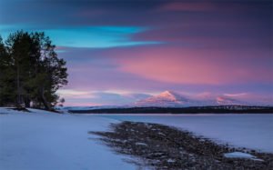 Winterbild von der Femundsmarka - einen wunderschönen Nationalpark in Norwegen unweit der Grenze zu Schweden