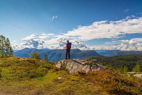 Eine Fotografie die auf halber Strecke zum Gipfel des Molden in Norwegen entstanden ist.