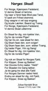 Kopie eines norwegischen Liedes.