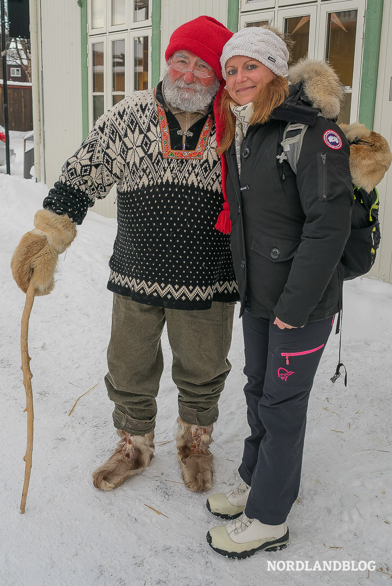 Bild vom Weihnachtsmann in Norwegen und Conny