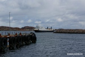 Fähre von Lovund zum Festland Norwegens.
